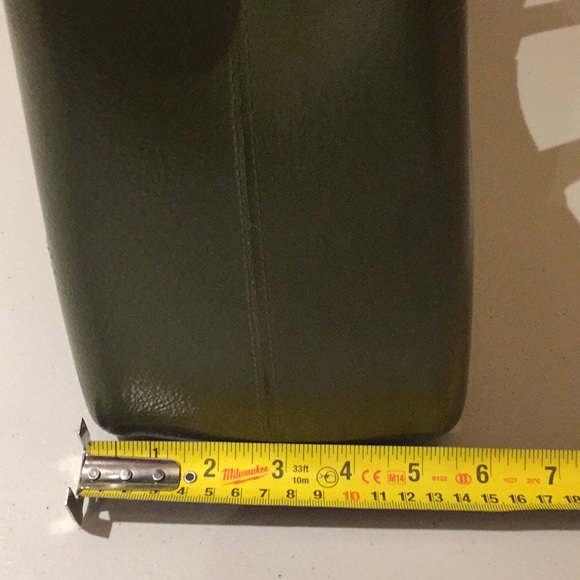 Great Bag Co. Designer Robert Verdi Rubber Tote Bag Purse Army Green - Picture 14 of 15